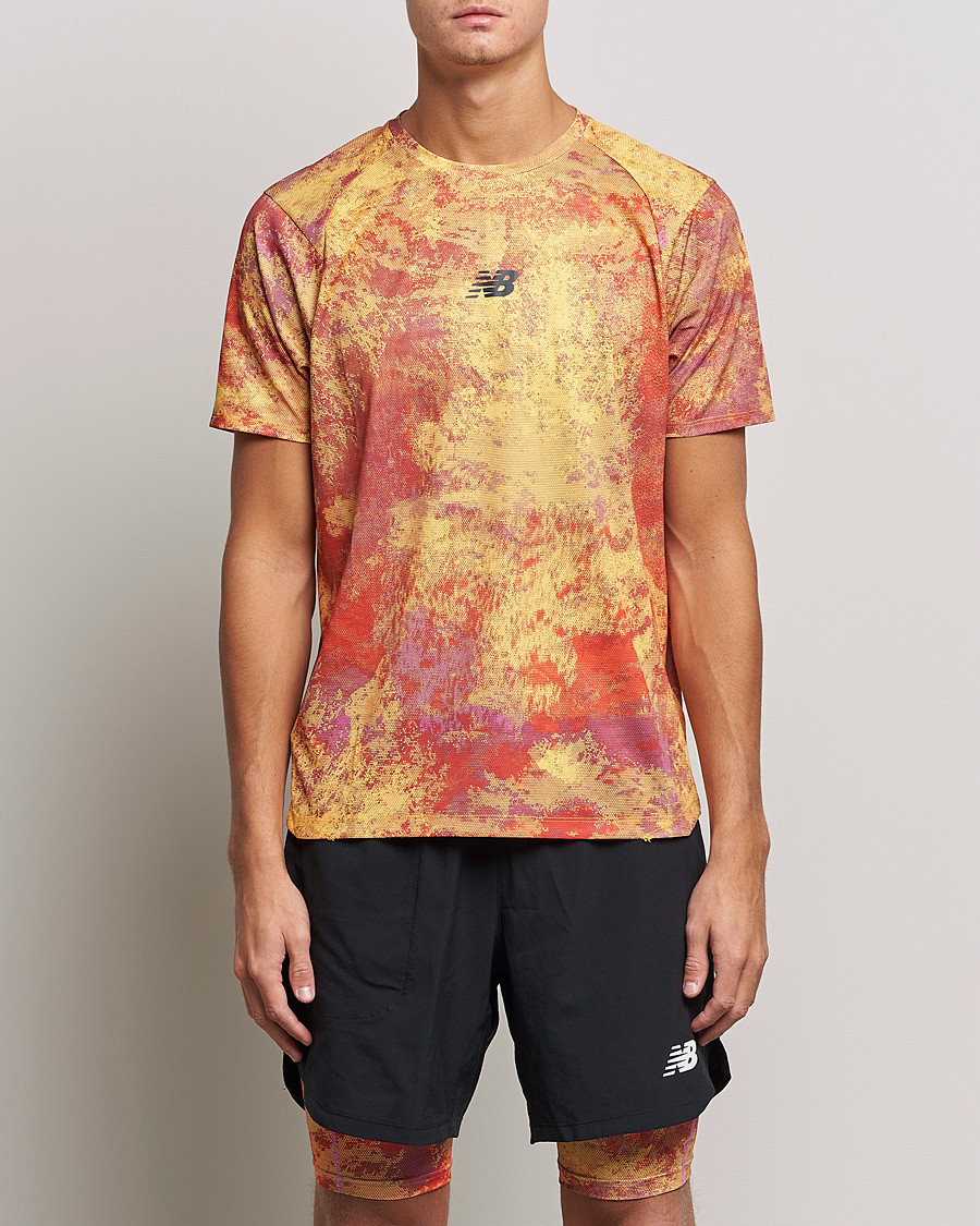 Herren | T-Shirts | New Balance Running | All-Terrain Printed Short Sleeve Electric Purple