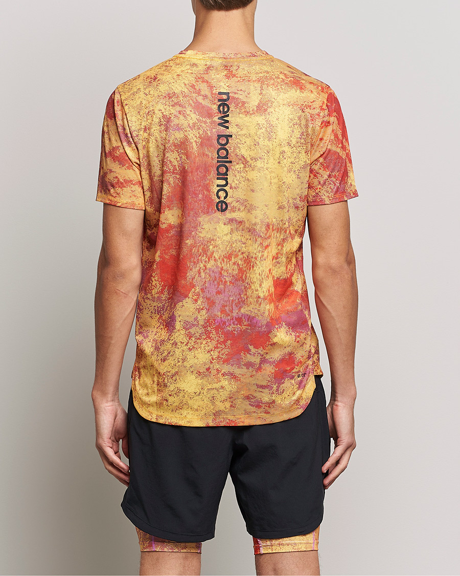 Herren | T-Shirts | New Balance Running | All-Terrain Printed Short Sleeve Electric Purple