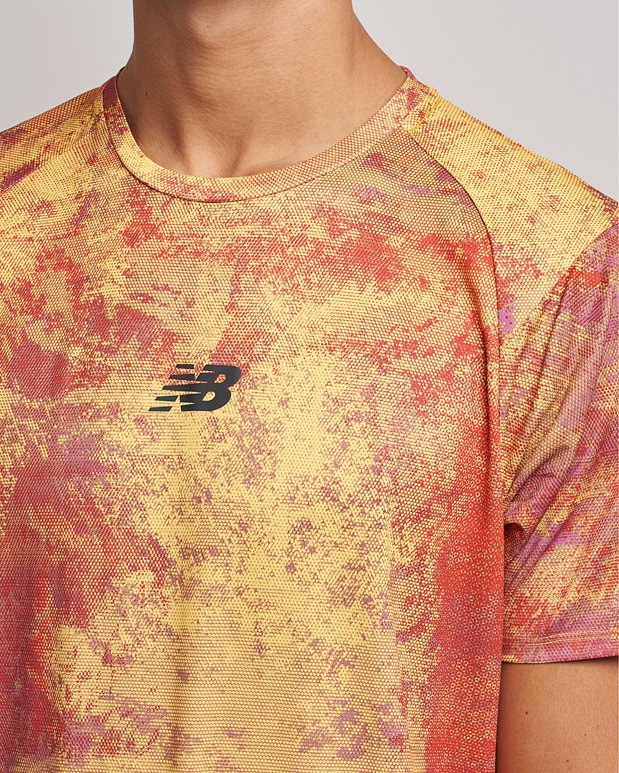 Herren | T-Shirts | New Balance Running | All-Terrain Printed Short Sleeve Electric Purple