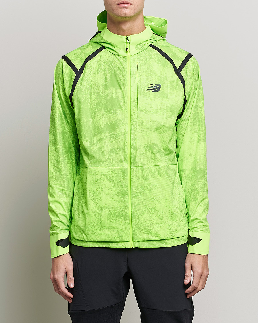 New Balance Running All Terrain Waterproof Jacket Pixel Green