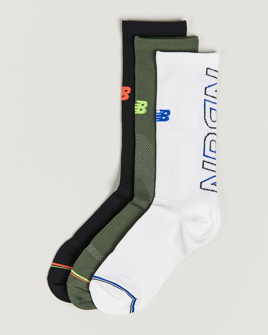 Herren |  | New Balance Running | 3-Pack Accelerate Crew Running Socks White/Navy/Black