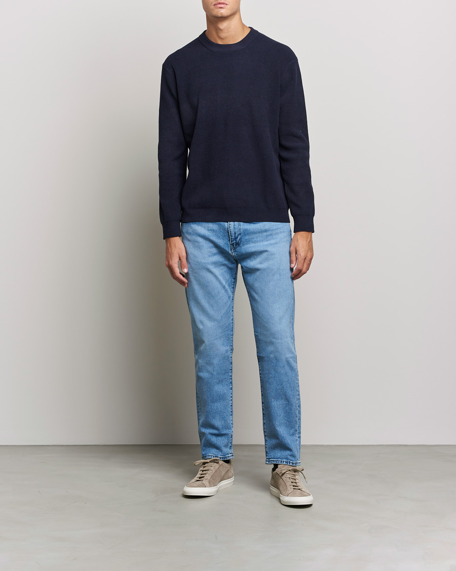 Herren | Pullover | NN07 | Danny Ribbed Knitted Sweater Navy