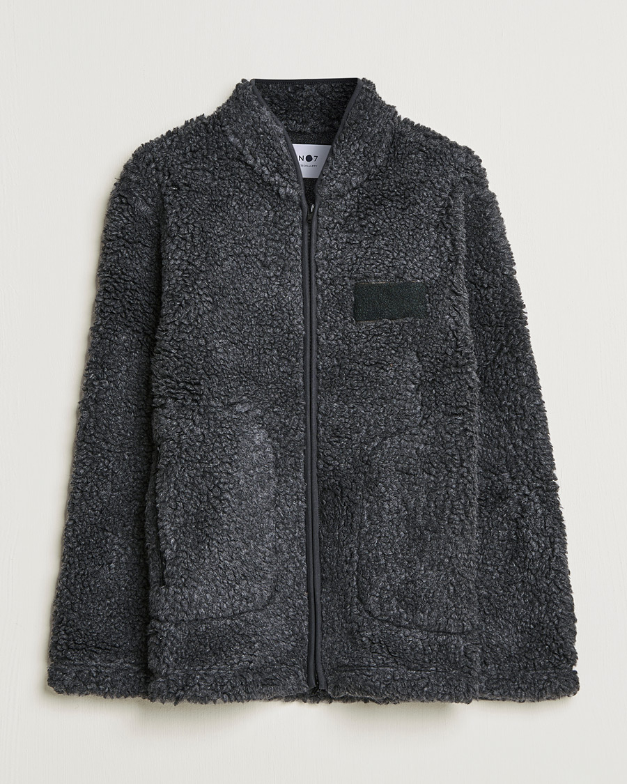Herren | Pullover | NN07 | Morten Fleece Full Zip Dark Army