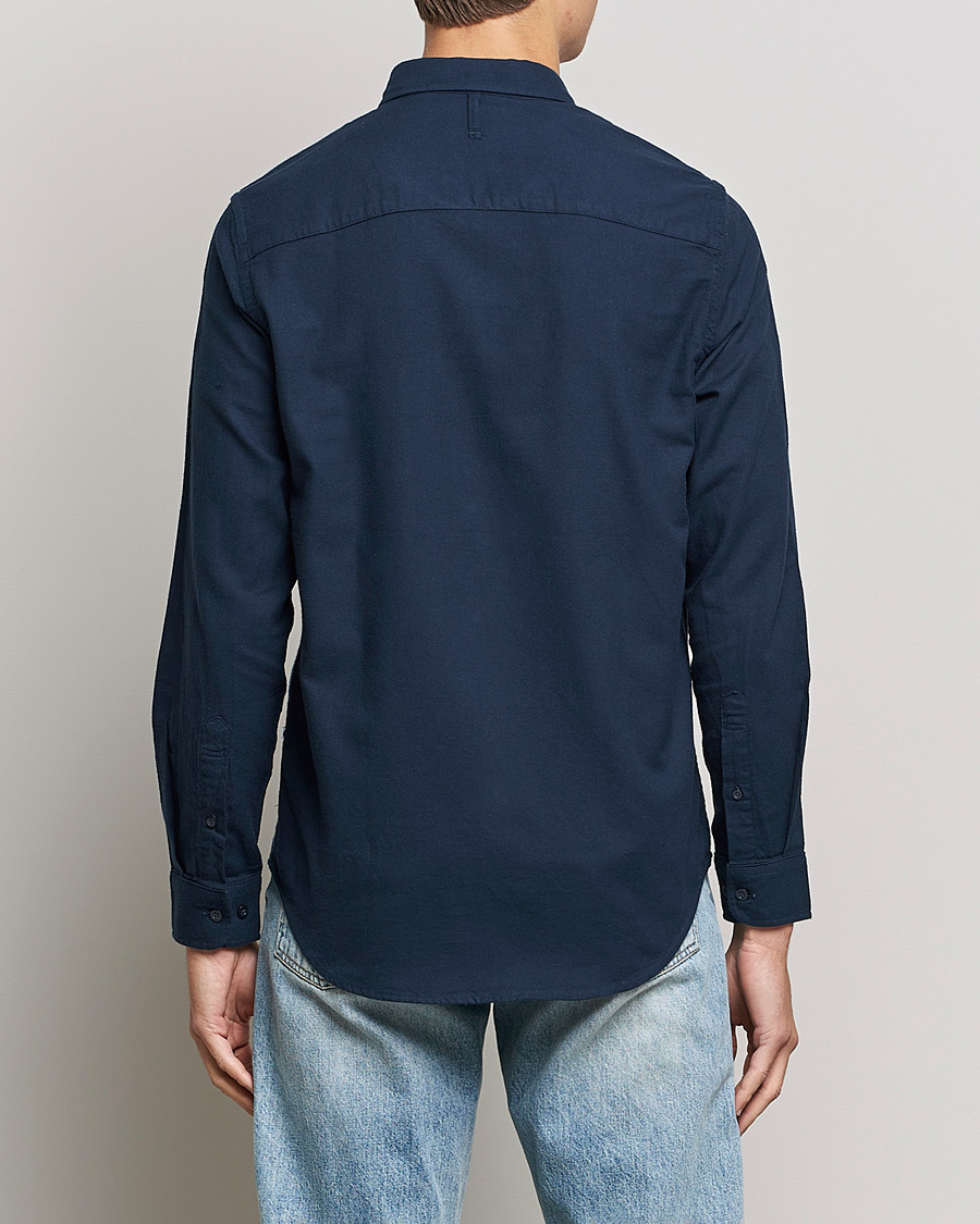 Herren | Hemden | NN07 | Arne Brushed Flannel Shirt Navy Blue