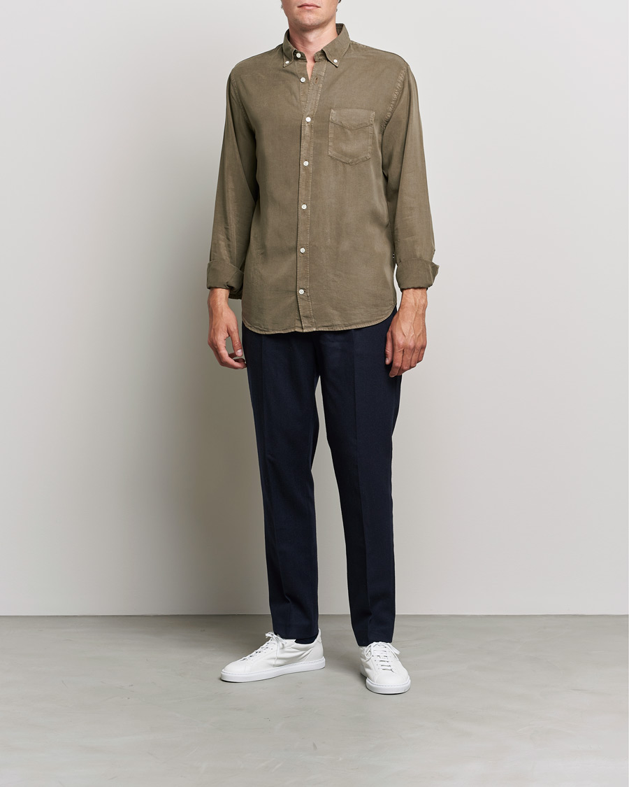 Herren | Hemden | NN07 | Levon Tencel Shirt Dark Clay