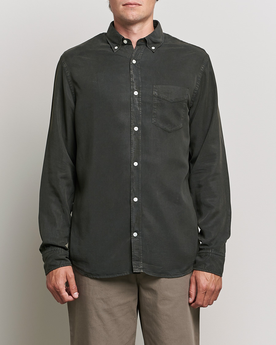 Herren | Hemden | NN07 | Levon Tencel Shirt Dark Army