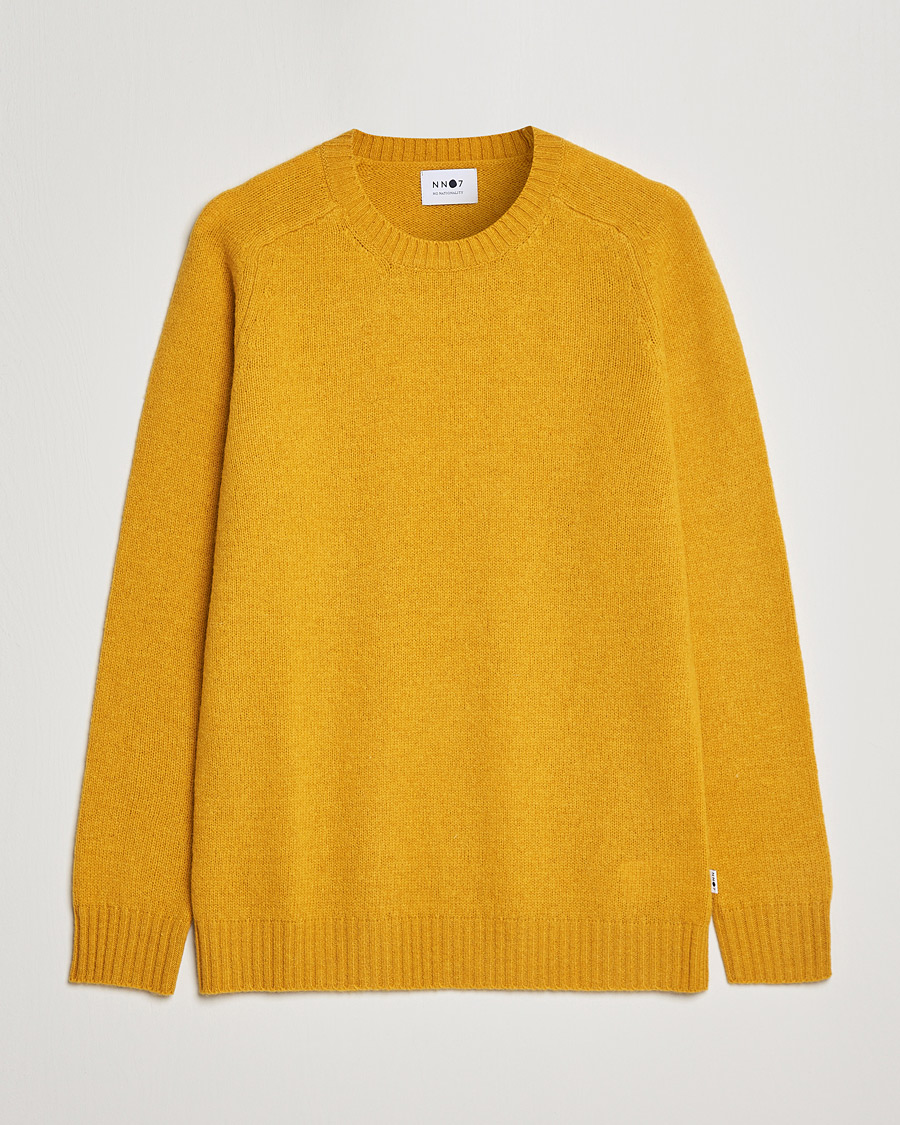 Herren | Pullover | NN07 | Nathan Brushed Crew Neck Yellow