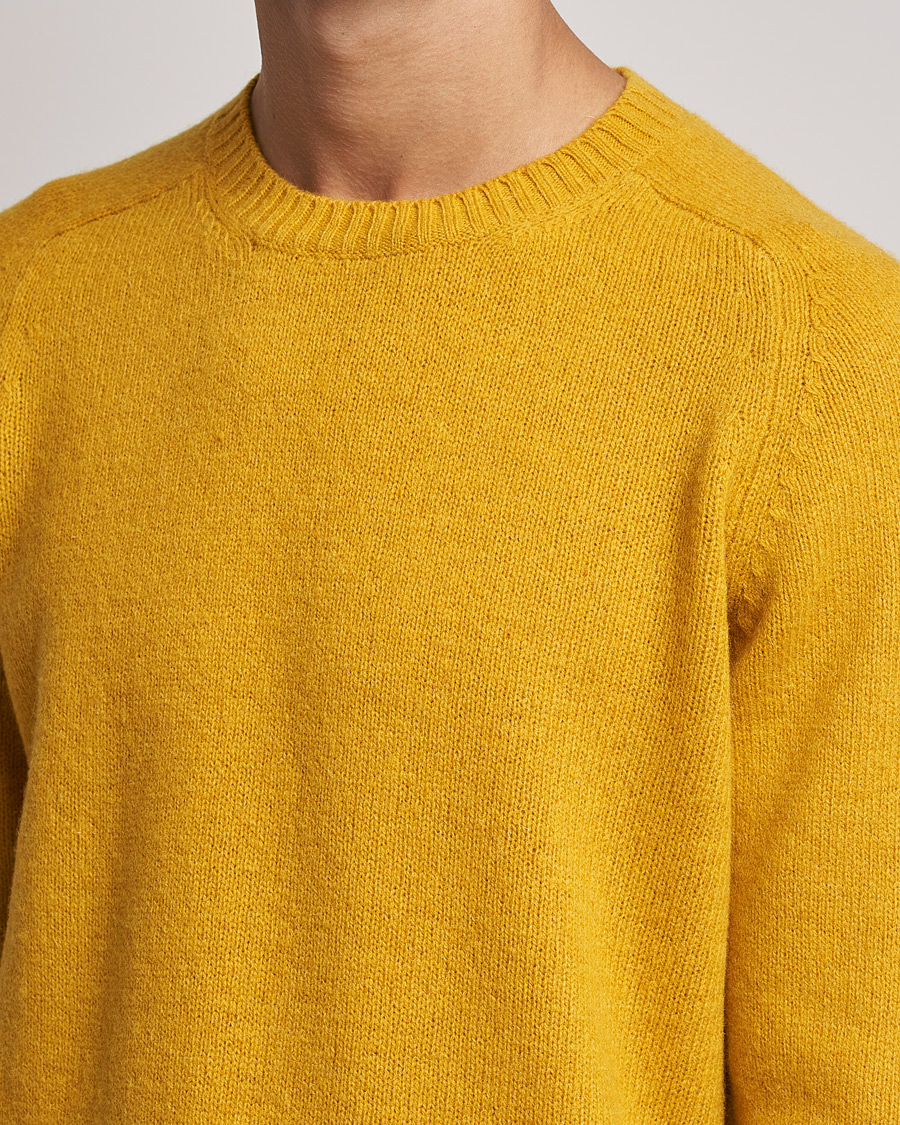 Herren | Pullover | NN07 | Nathan Brushed Crew Neck Yellow