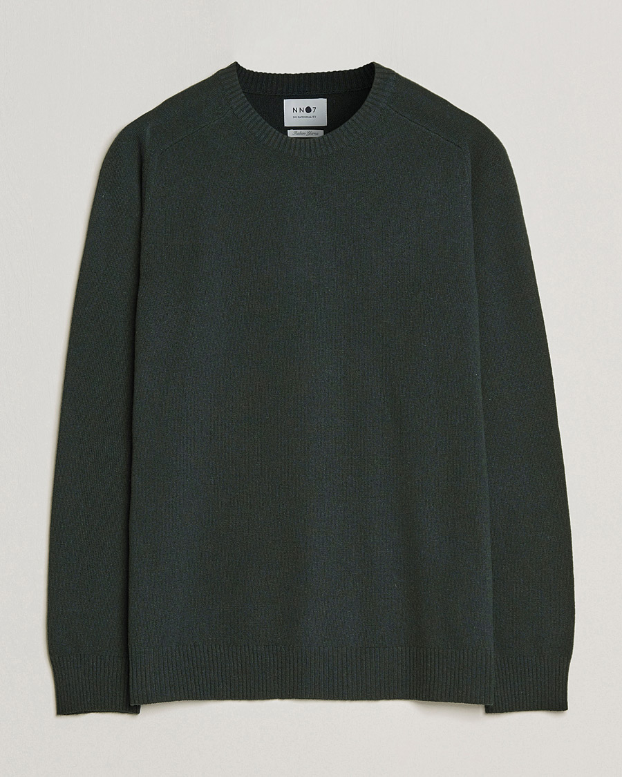 Herren | Pullover | NN07 | Edward Lambswool Crew Neck Pullover Dark Army