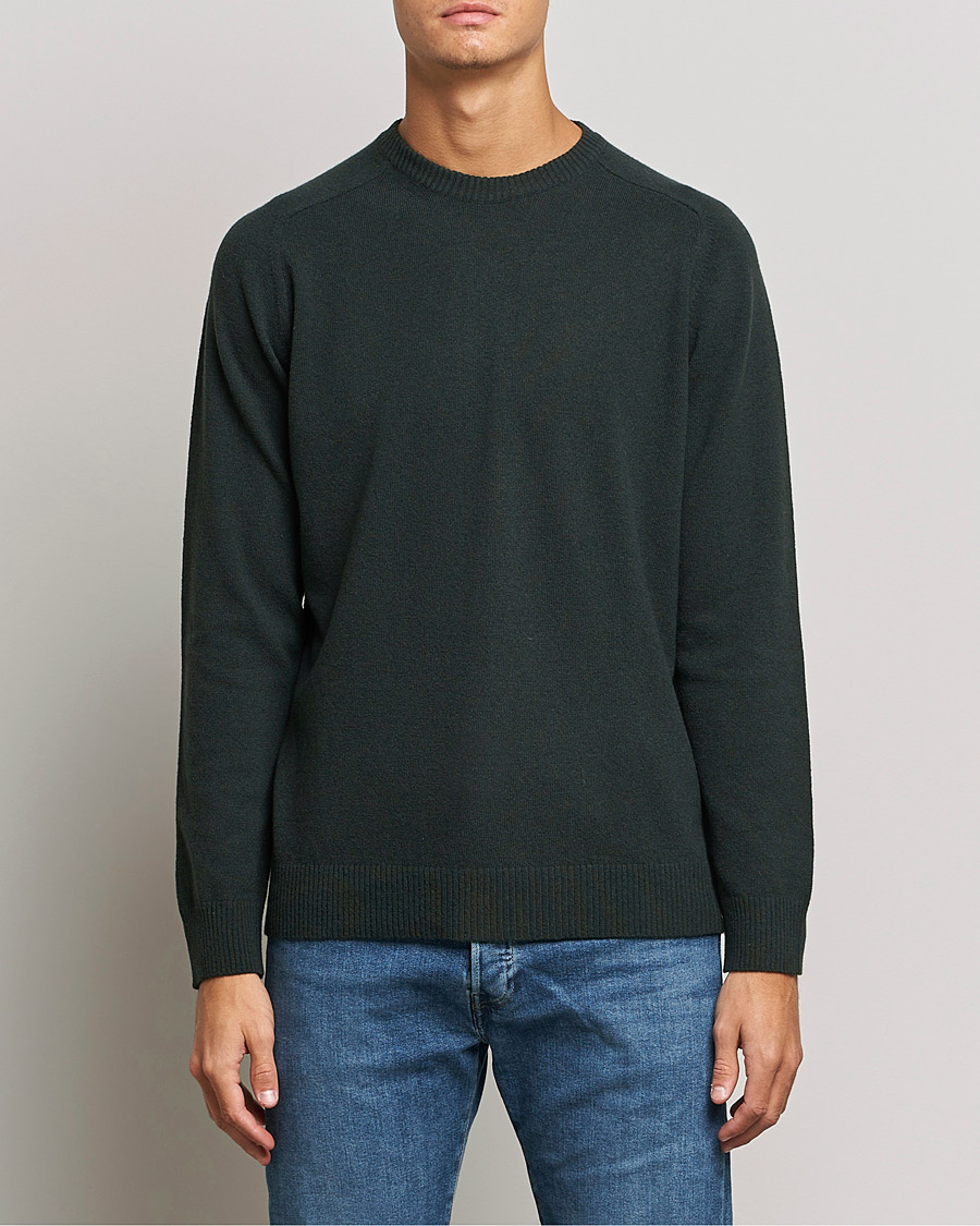 Herren | Pullover | NN07 | Edward Lambswool Crew Neck Pullover Dark Army