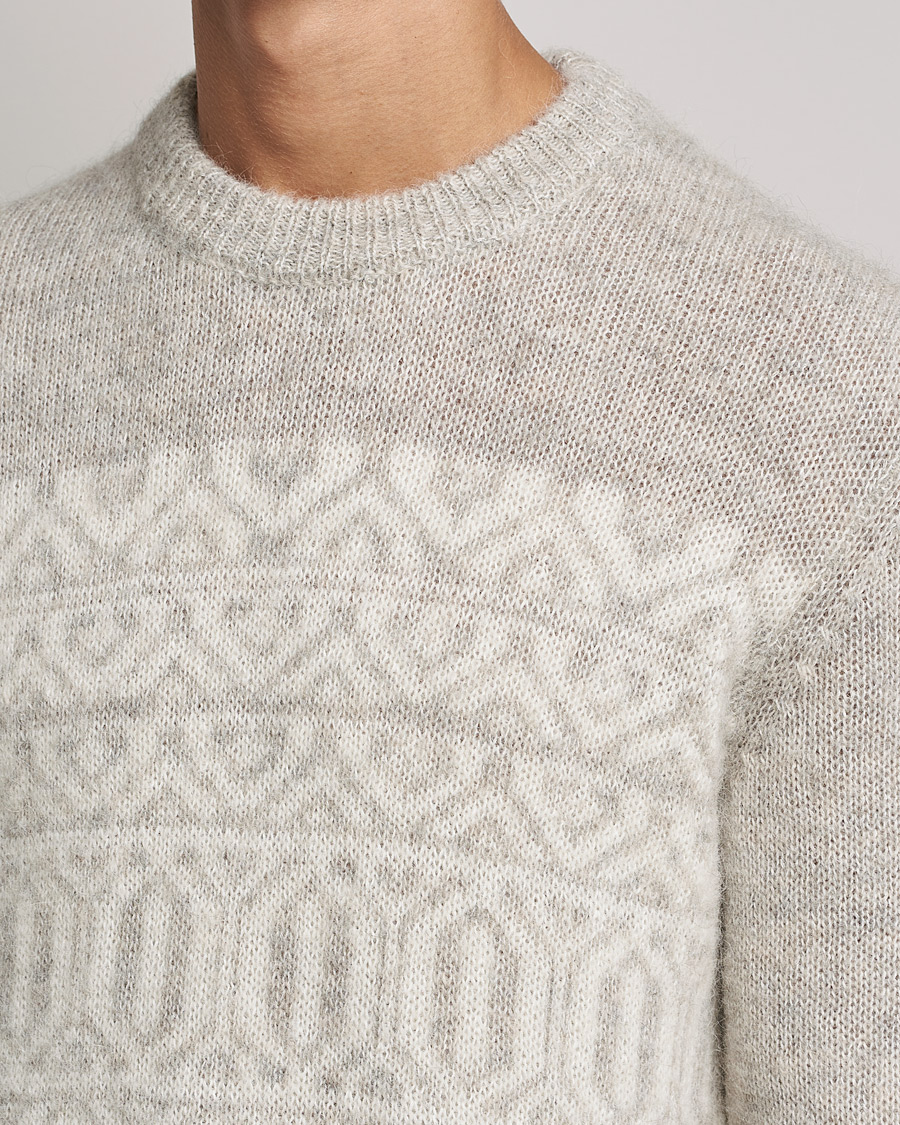 Herren | Pullover | NN07 | Jason Wool Knitted Sweater Grey Melange