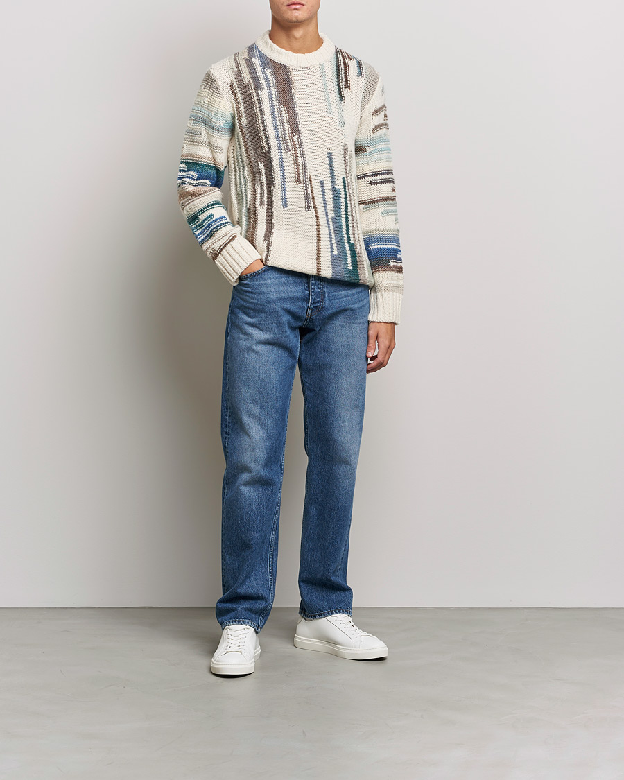Herren | Pullover | NN07 | Brady Knitted Sweater Ecru Mutli