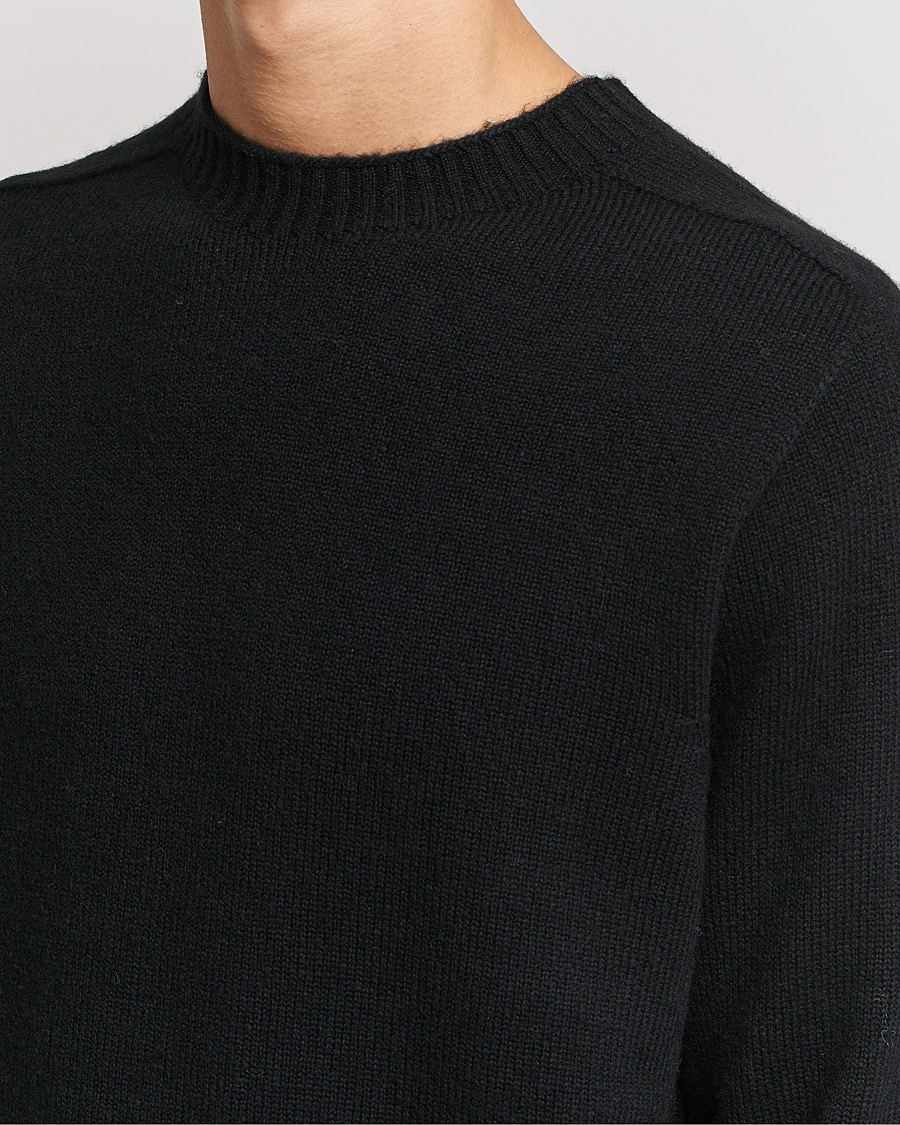 Herren | Pullover | NN07 | Nathan Brushed Wool Knitted Sweater Black