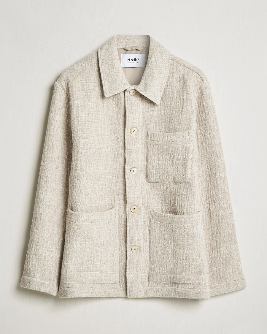 Herren | Hemden | NN07 | Ibrahim Structured Overshirt Off White