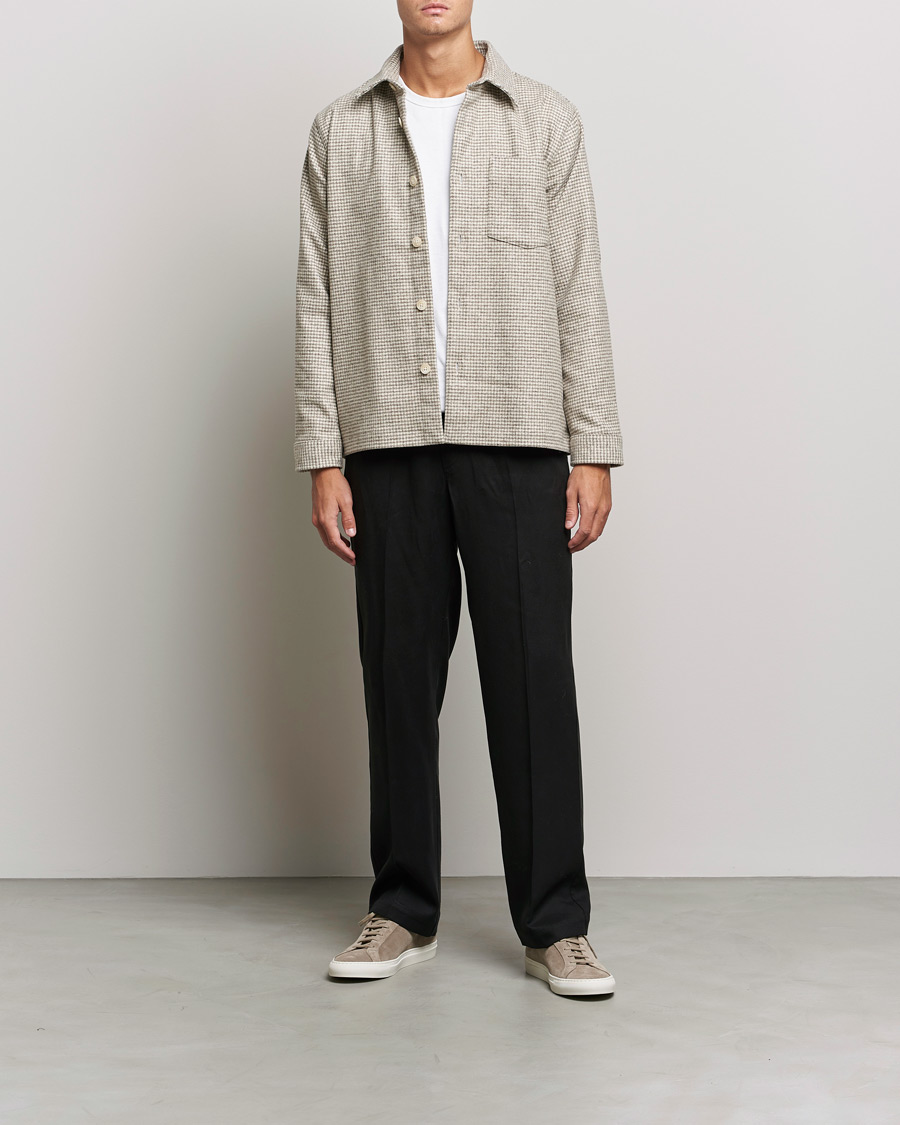Herren | Hemden | NN07 | Peter Houndstooth Overshirt Grey Check