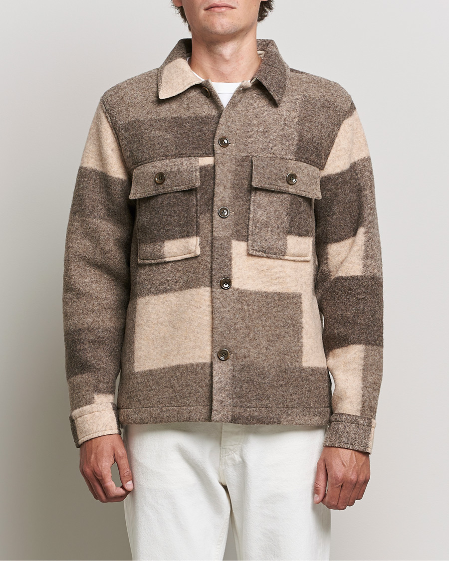Herren | Jacken | NN07 | Wilas Checked Shirt Jacket Camel