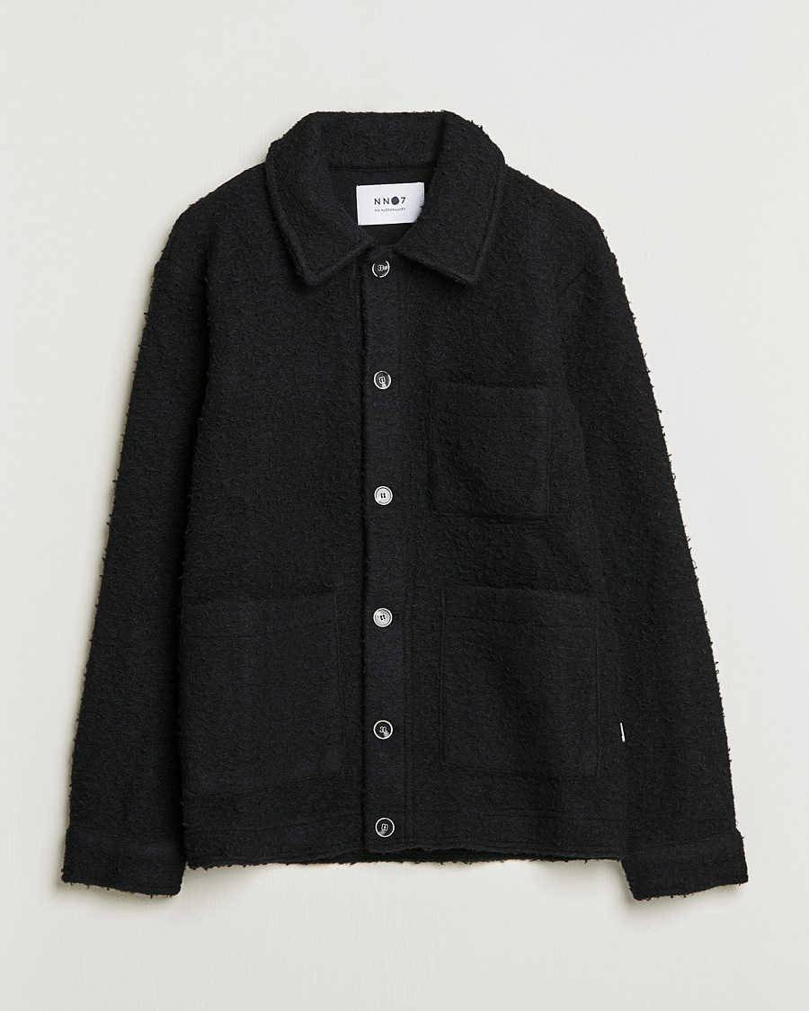 Herren | Pullover | NN07 | Olav Fleece Jacket Black