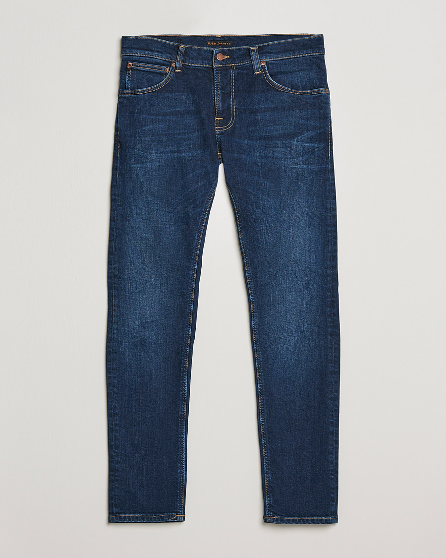 Herren | Jeans | Nudie Jeans | Tight Terry Organic Jeans Dark Steel
