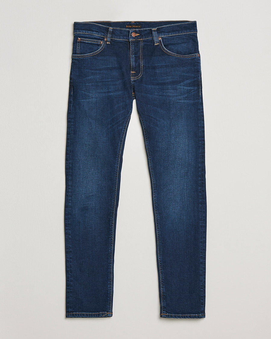 Herren | Jeans | Nudie Jeans | Tight Terry Jeans Dark Steel