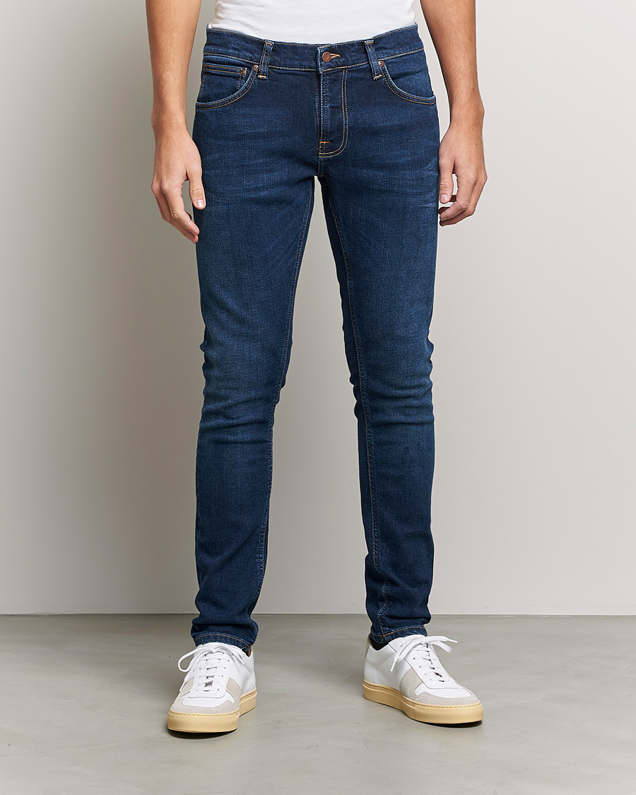 Herren | Blaue jeans | Nudie Jeans | Tight Terry Organic Jeans Dark Steel