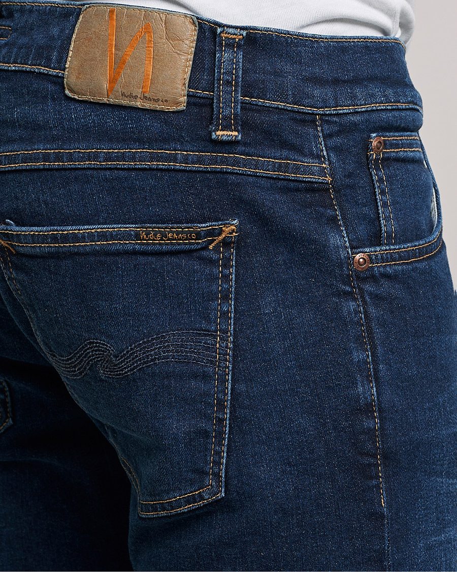 Herren | Jeans | Nudie Jeans | Tight Terry Jeans Dark Steel