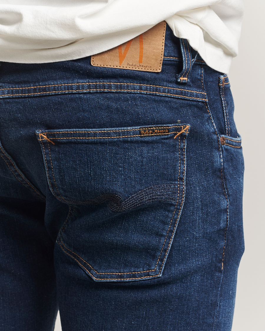 Herren | Jeans | Nudie Jeans | Tight Terry Jeans Dark Steel