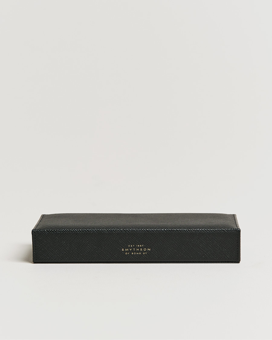 Herren | Smythson Panama Cufflink Box Black | Smythson | Panama Cufflink Box Black