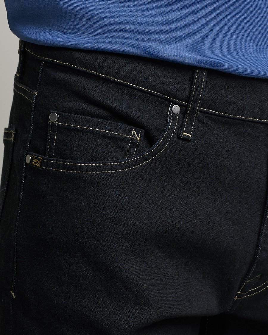 Herren | Jeans | Tiger of Sweden | Pistolero Stretch Cotton Jeans Black Blue