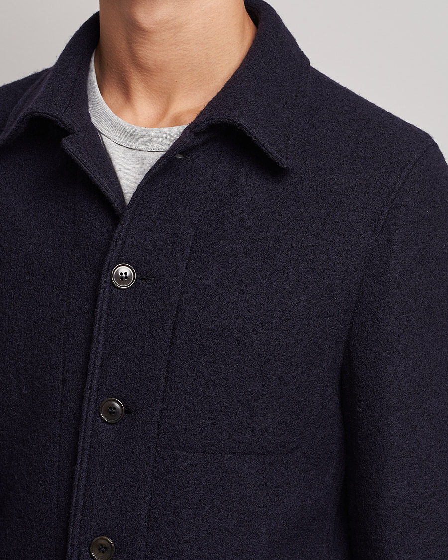Herren | Sakkos | Tiger of Sweden | Gio Knitted Wool Blazer Light Ink