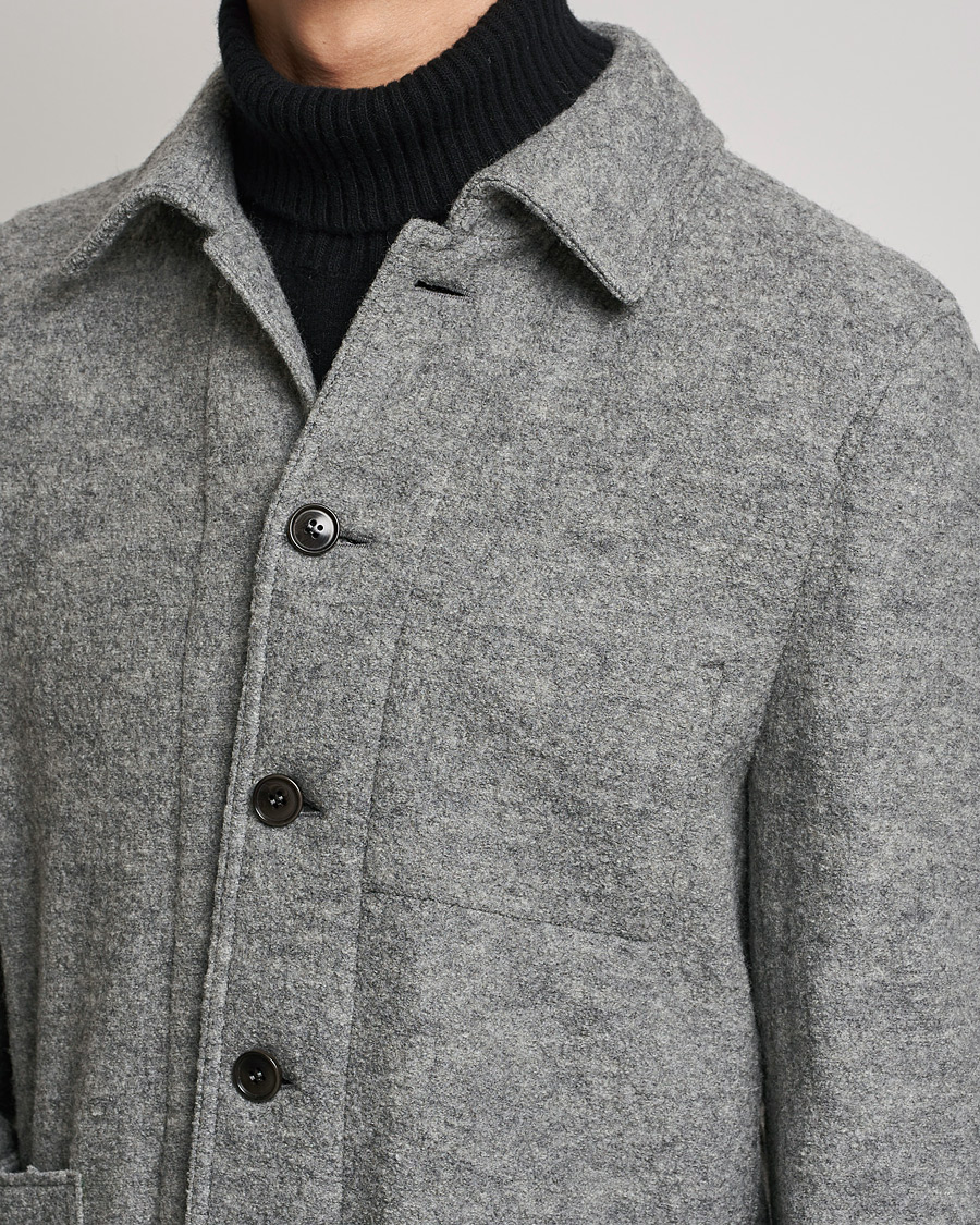 Herren | Sakkos | Tiger of Sweden | Gio Knitted Wool Blazer Light Grey