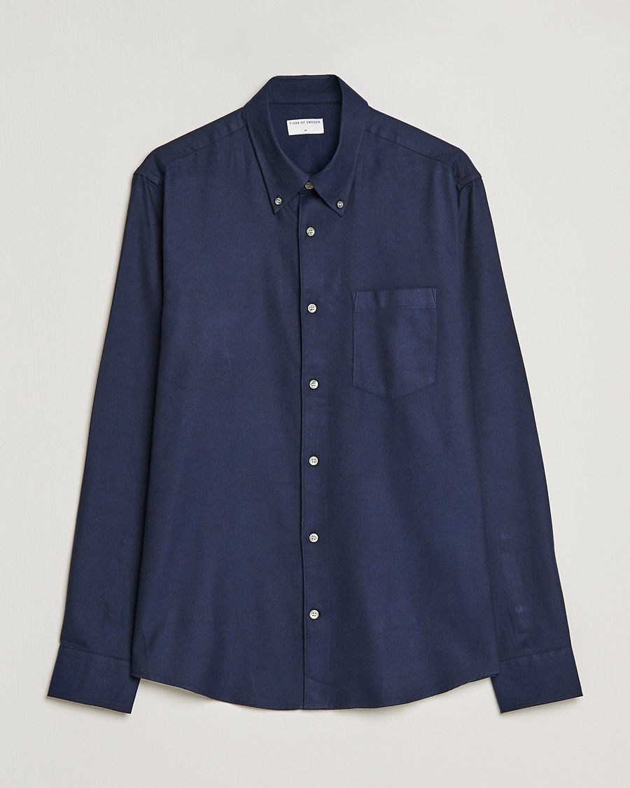 Herren | Hemden | Tiger of Sweden | Sankt Cotton Shirt Light Ink