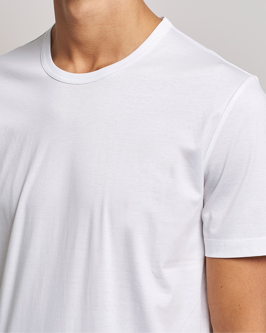 Herren | T-Shirts | Tiger of Sweden | Olaf Mercerized Cotton Tee Pure White