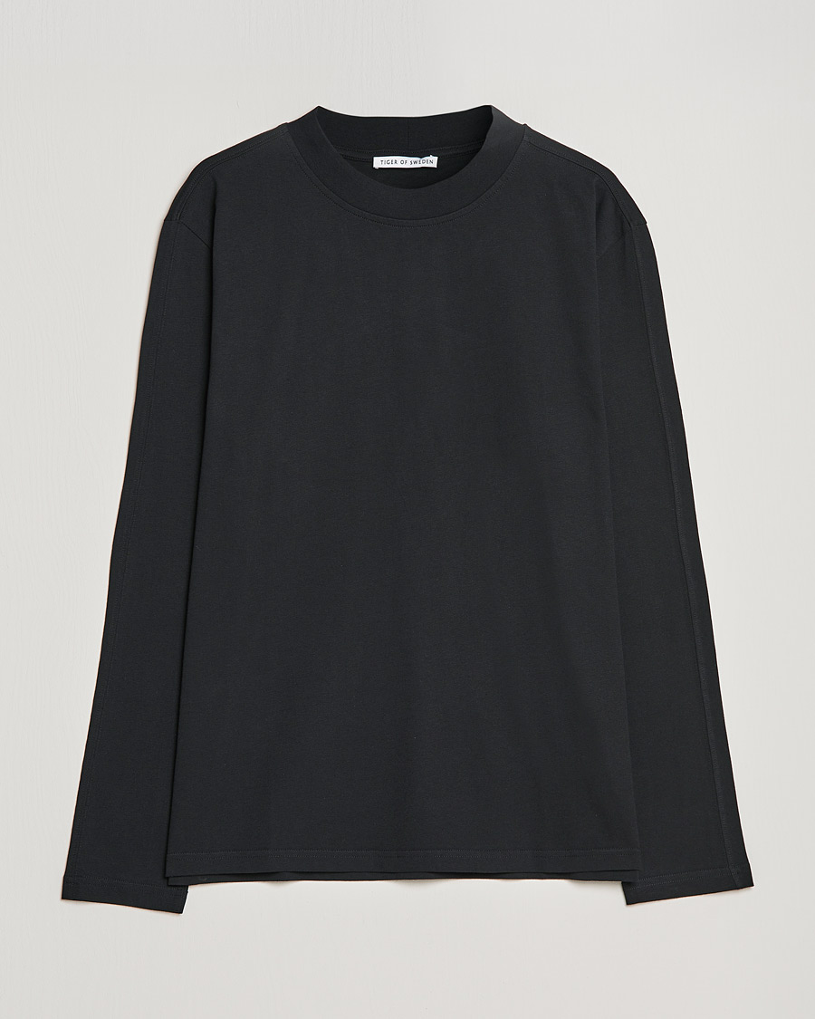 Herren | T-Shirts | Tiger of Sweden | Landler Long Sleeve Tee Black