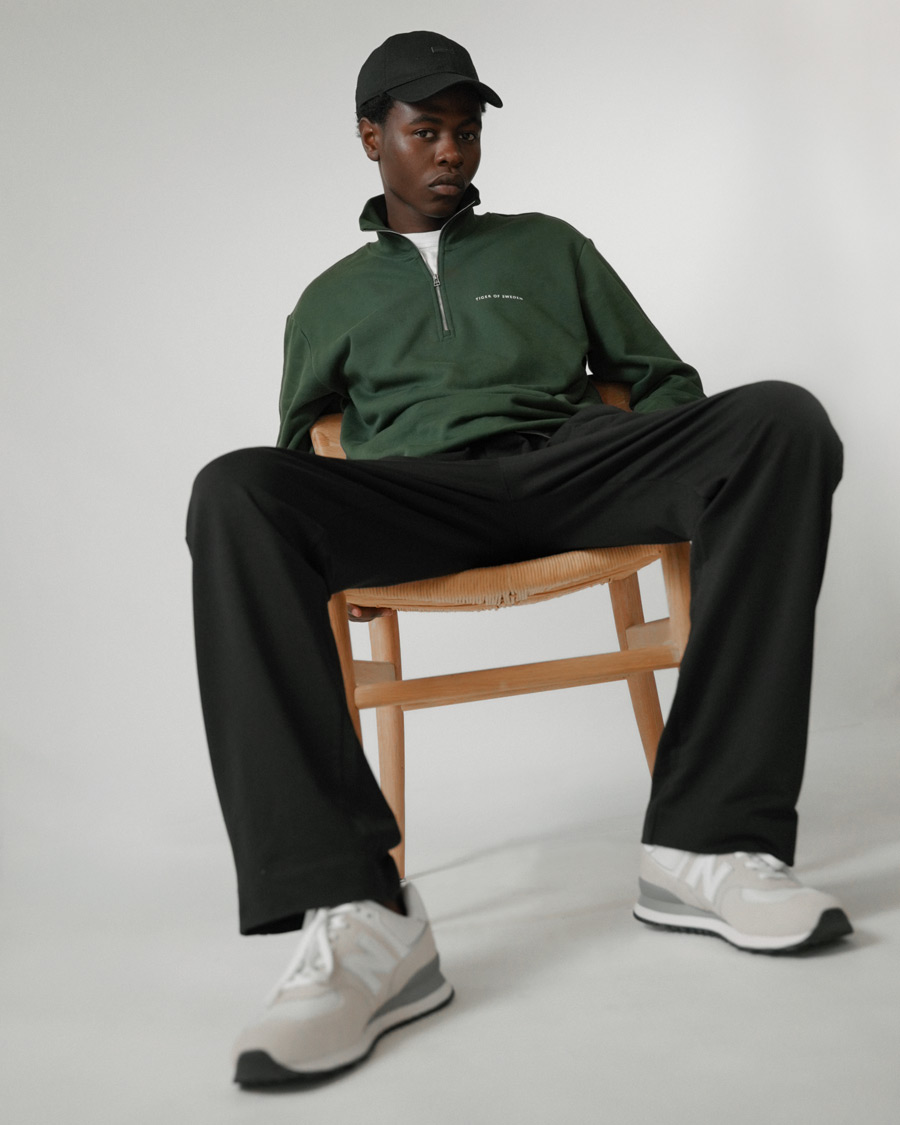 Herren | Pullover | Tiger of Sweden | Marlon Half Zip Sweatshirt Ever Green