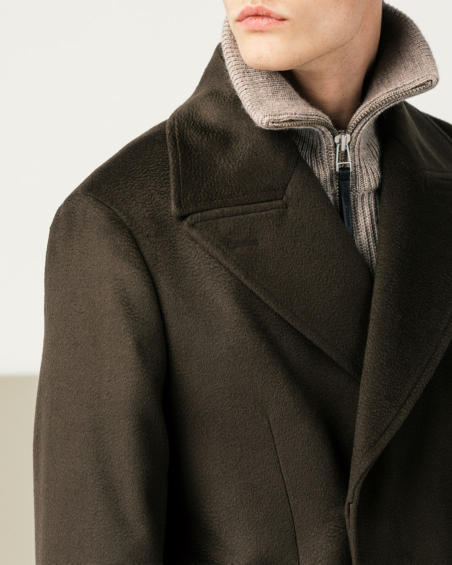 Herren | Pullover | Tiger of Sweden | Nyman Wool Zip Cardigan Moon Stone