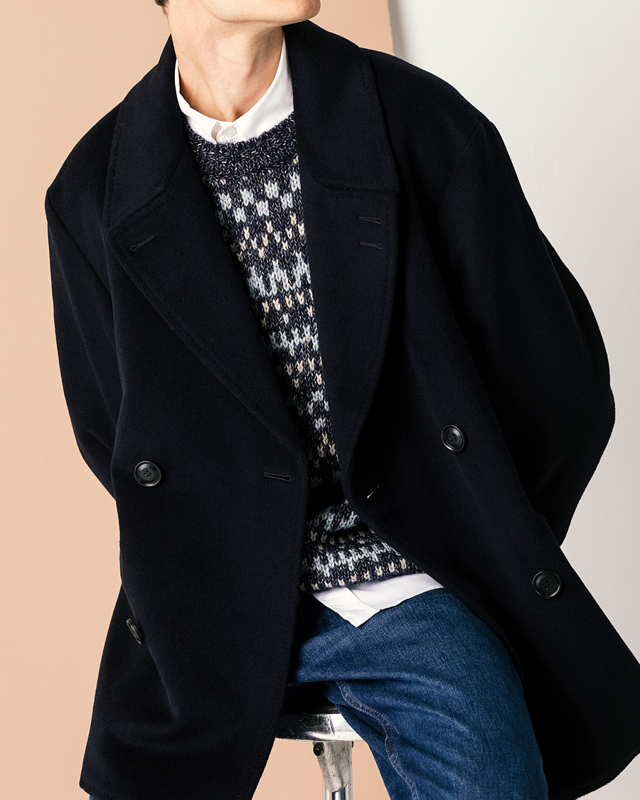 Herren | Jacken | Tiger of Sweden | Eerik Wool Peacoat Light Ink