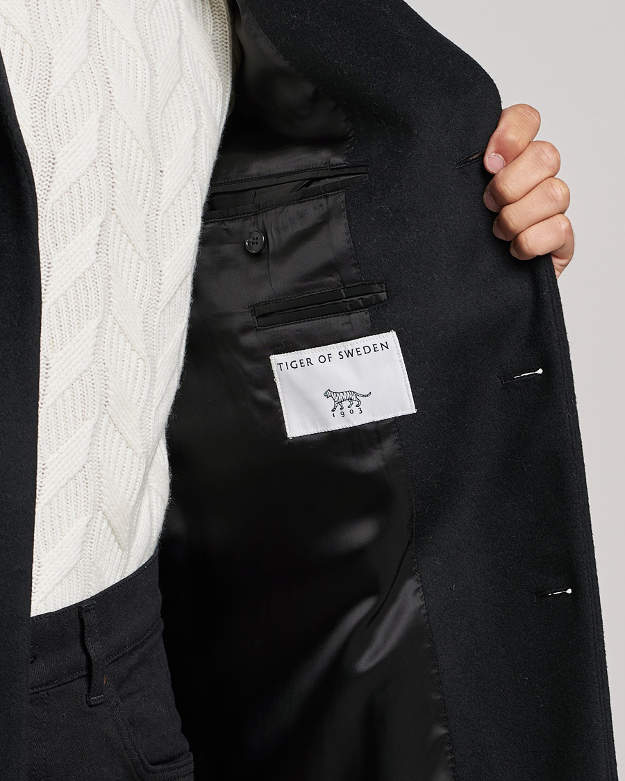 Herren | Jacken | Tiger of Sweden | Cempsey Wool Cashmere Coat Black