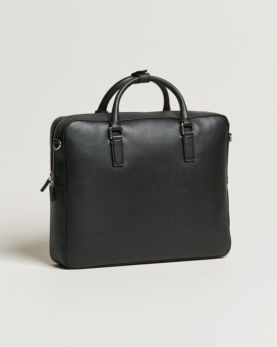 Herren | Tiger of Sweden Bowe Leather Briefcase Black | Tiger of Sweden | Bowe Leather Briefcase Black