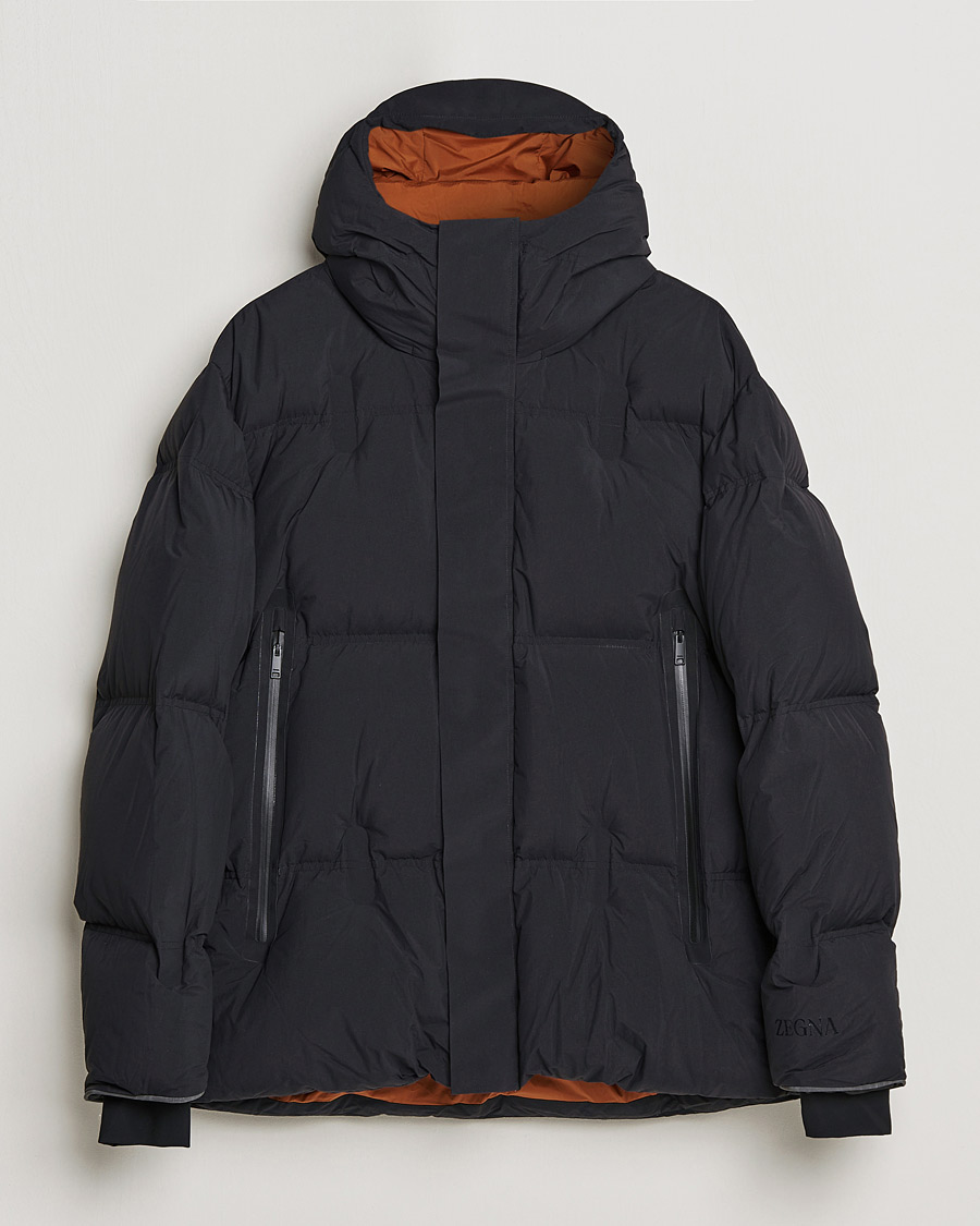 Zegna Laminated Down Jacket Black bei Care of Carl