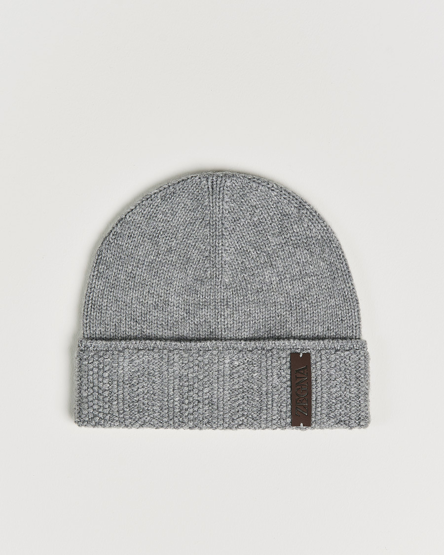 Herren | Zegna Cashmere Beanie Light Grey | Zegna | Cashmere Beanie Light Grey