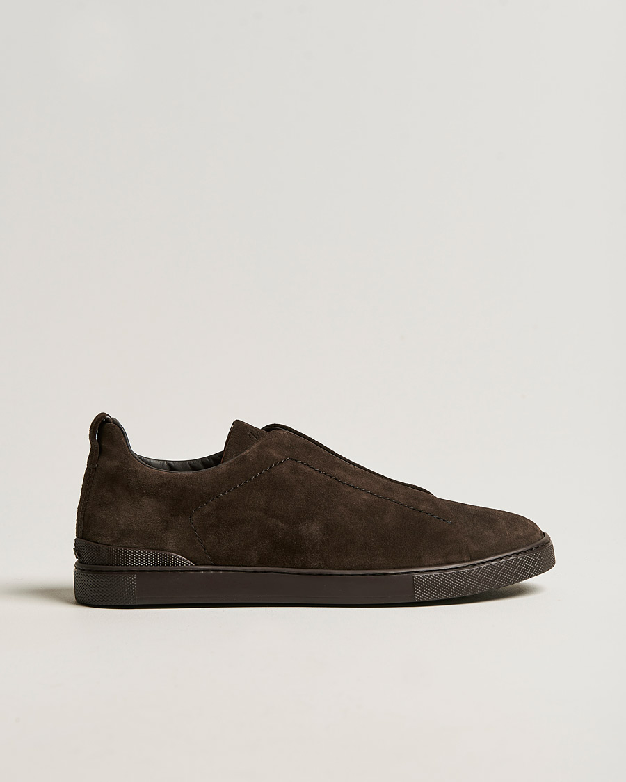 Herren | Sneaker | Zegna | Triple Stitch Sneakers Full Brown Suede