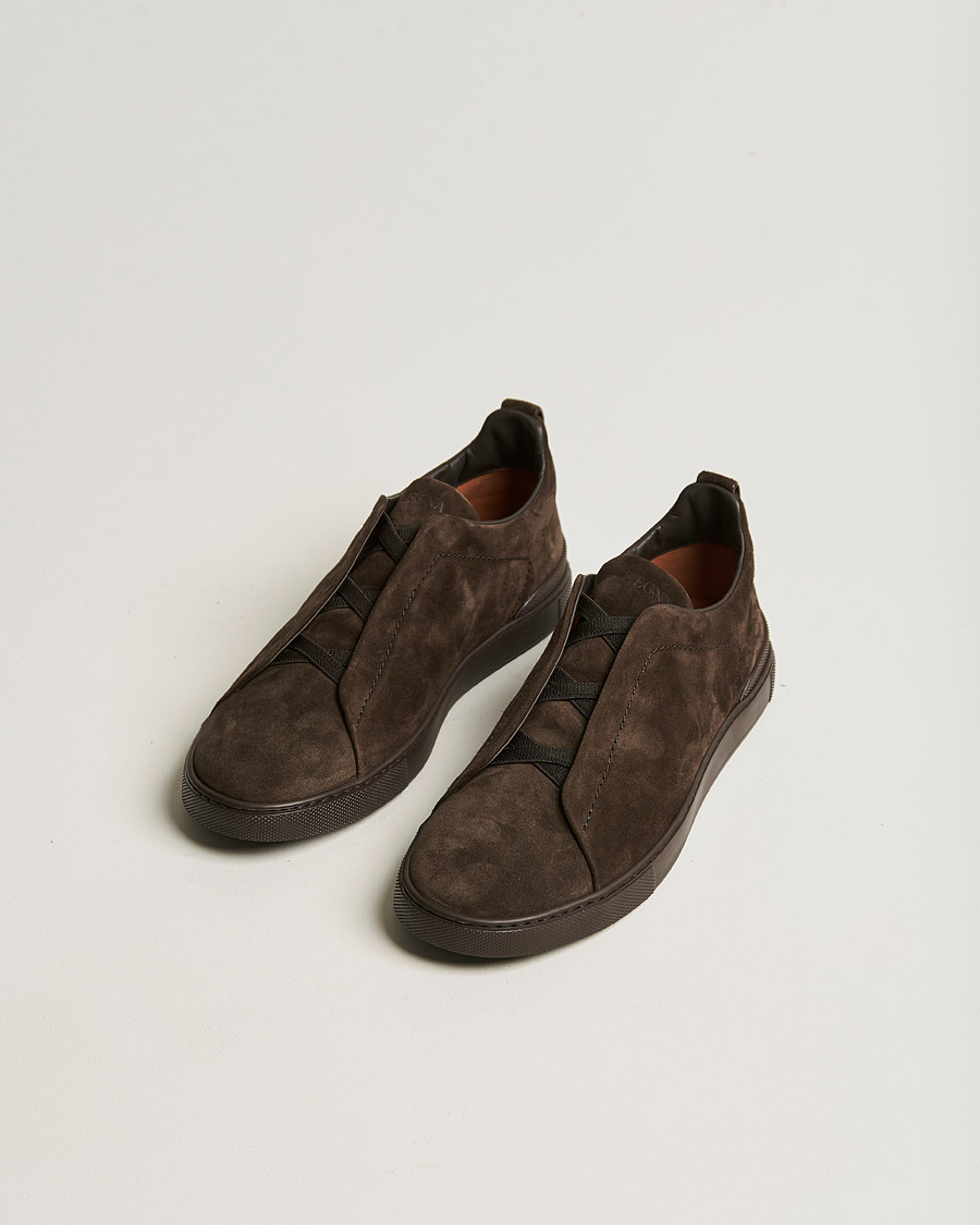Herren | Sneaker | Zegna | Triple Stitch Sneakers Full Brown Suede
