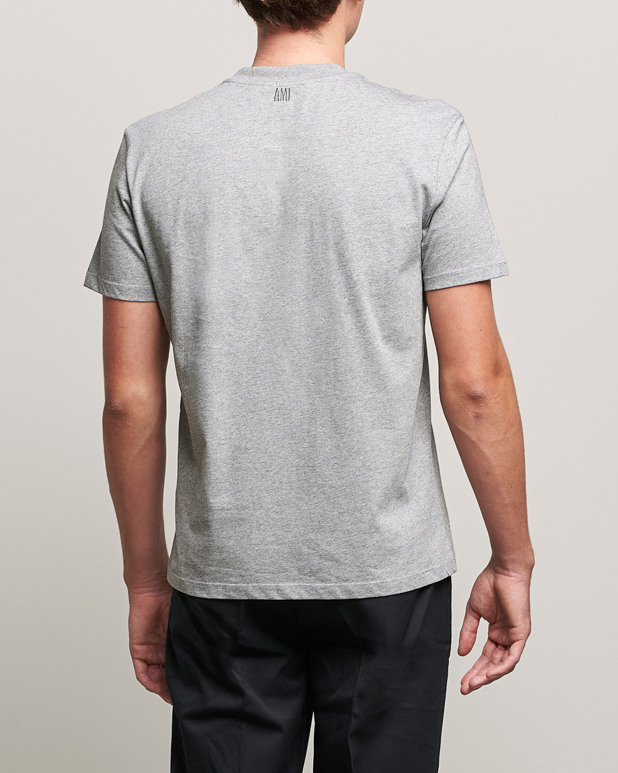 Herren | T-Shirts | AMI | Heart Logo T-Shirt Heather Grey