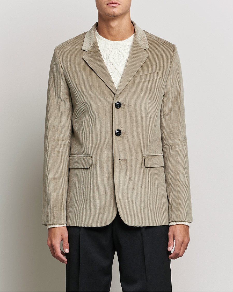 Herren | Sakkos | AMI | Corduroy Blazer Beige