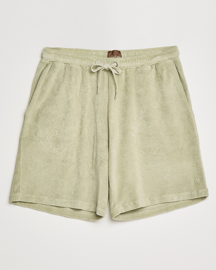 Herren | Shorts | Stenströms | Towelling Cotton Shorts Olive