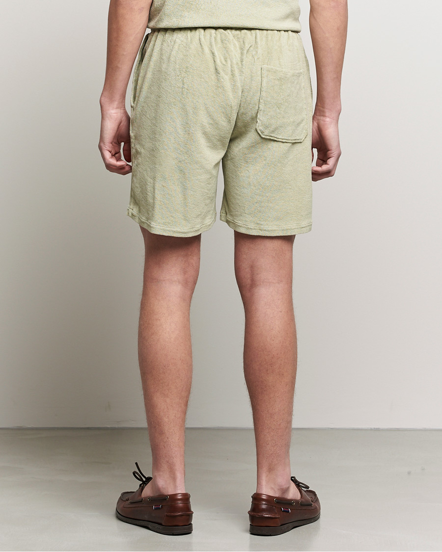 Herren | Shorts | Stenströms | Towelling Cotton Shorts Olive