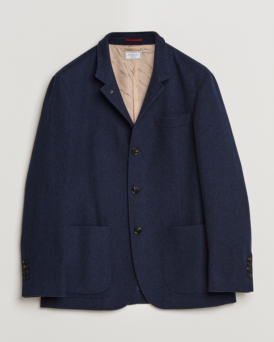 Herren | Jacken | Brunello Cucinelli | Cashmere City Jacket Dark Blue
