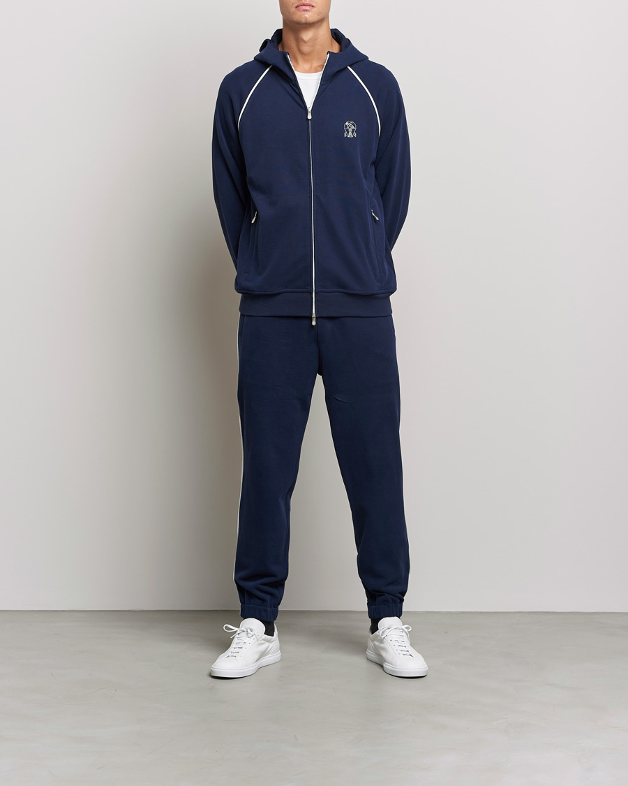 Herren | Hosen | Brunello Cucinelli | Soft Cotton Joggers Cobalt Blue