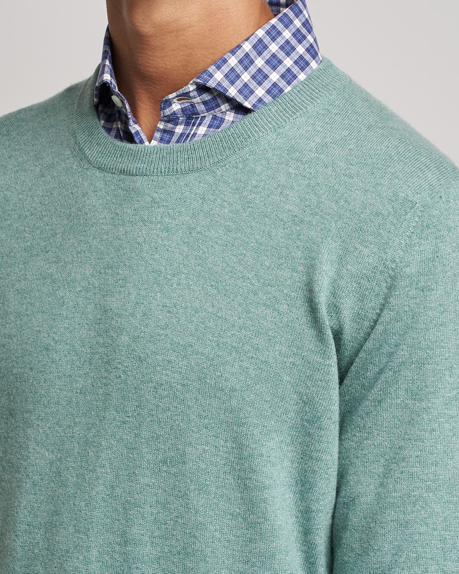 Herren | Pullover | Brunello Cucinelli | 2 Ply Cashmere Pullover Emerald Green