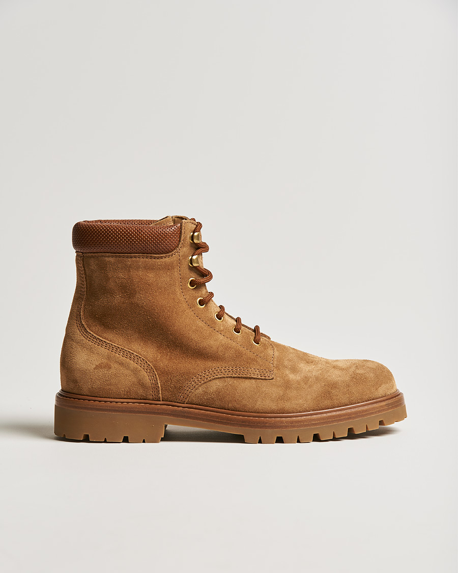 Herren | Brunello Cucinelli Plain Toe Boot Brown Suede | Brunello Cucinelli | Plain Toe Boot Brown Suede
